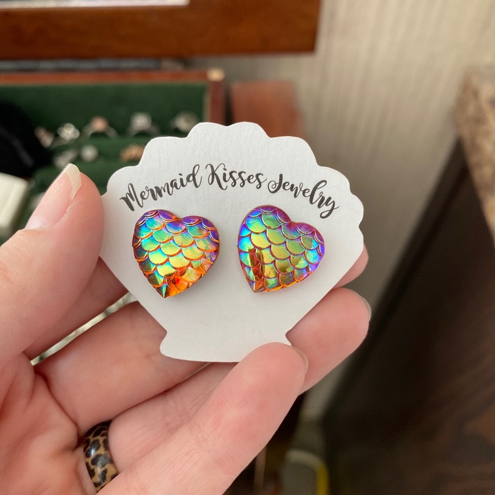 Mermaid studs